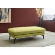 ECKSOFA  in Chenille, Flachgewebe Hellgrün Rücken echt  284/180 cm  - Schwarz/Hellgrün, Design, Textil/Metall (284/180cm) - Dieter Knoll