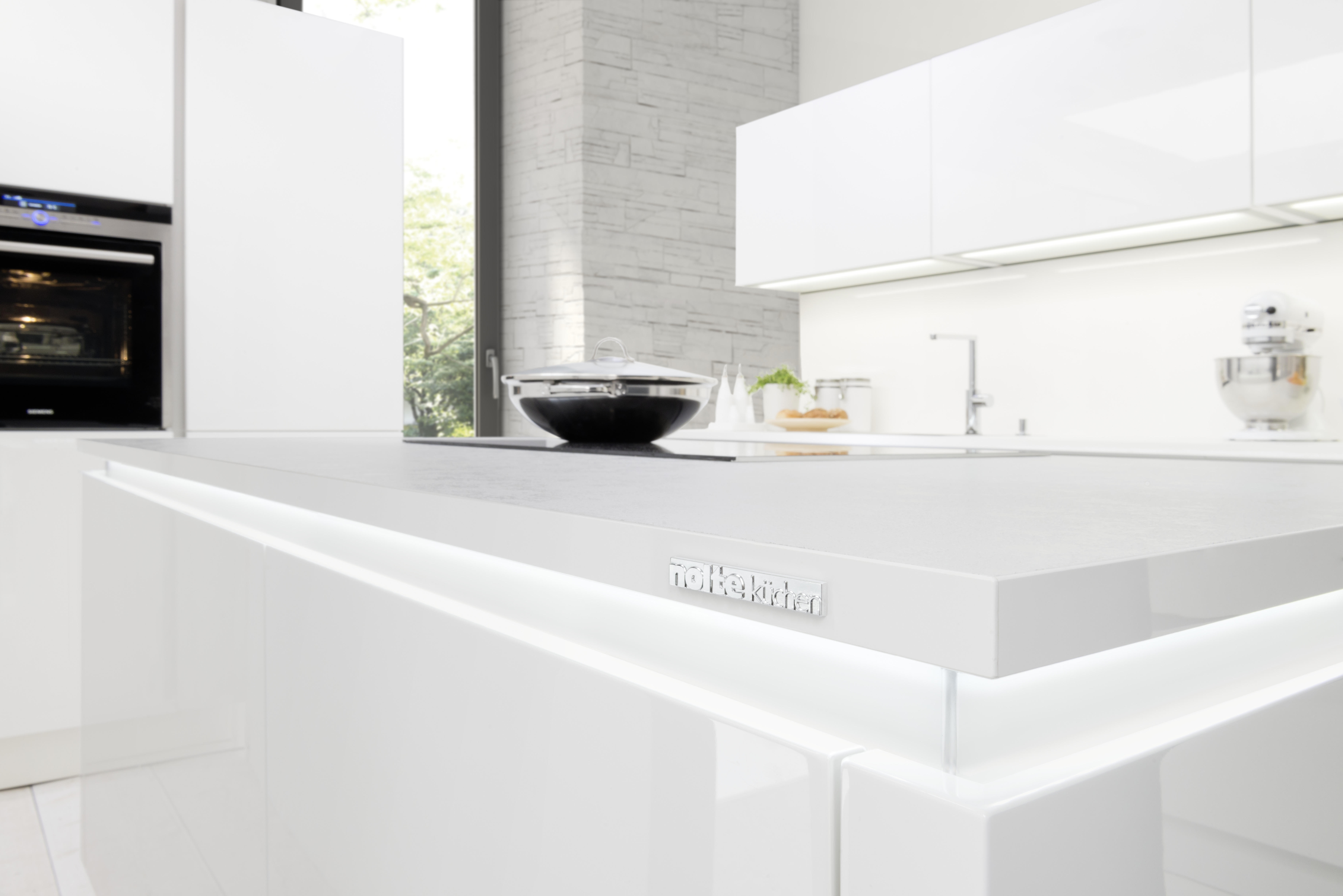 EINBAUKÜCHE NOVA LACK  - Weiß, Design - Nolte Küchen