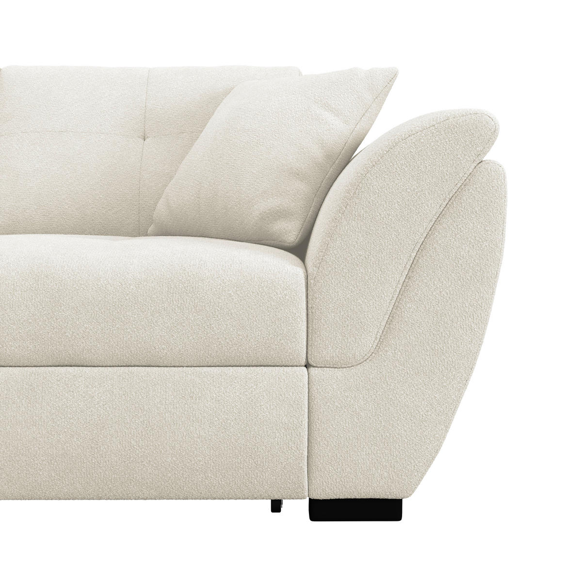 ECKSOFA Grau  - Schwarz/Grau, Konventionell, Kunststoff/Textil (187/278cm) - MID.YOU