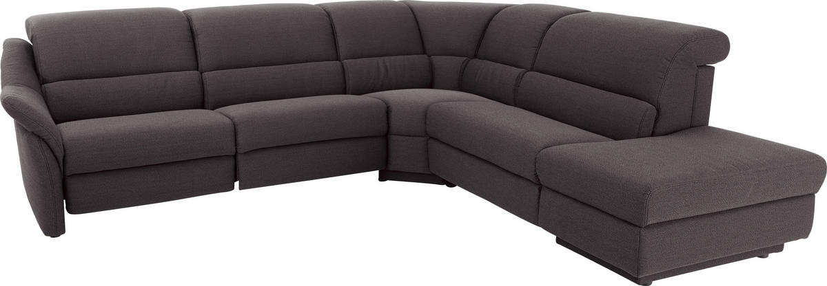 ECKSOFA in Webstoff Graphitfarben  - Graphitfarben, Konventionell, Kunststoff/Textil (288/271cm) - Himolla Komfortklass