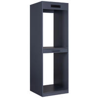 WASCHMASCHINENSCHRANK 67/208/68 cm  in Anthrazit  - Anthrazit/Schwarz, MODERN, Holzwerkstoff/Metall (67/208/68cm) - home24