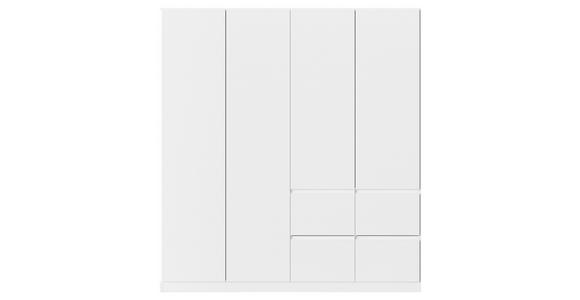 KLEIDERSCHRANK ASRA - Weiß, Trend, Holzwerkstoff/Kunststoff (181/197/54cm) - Xora