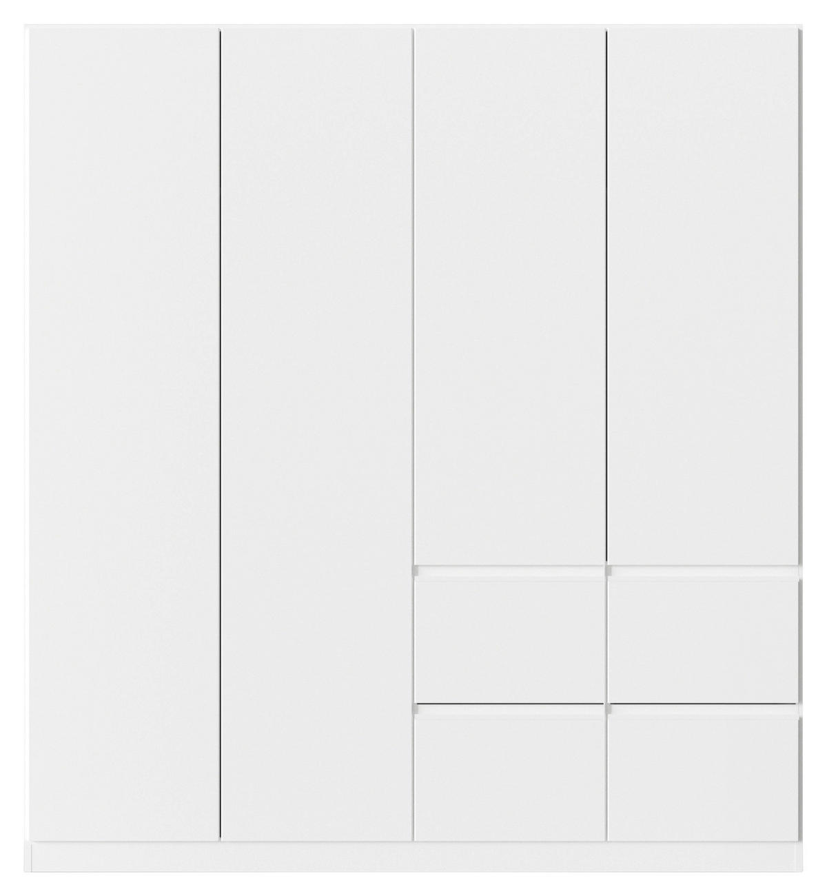 KLEIDERSCHRANK in Weiss  - Weiss, Trend, Holzwerkstoff/Kunststoff (181/197/54cm) - Xora