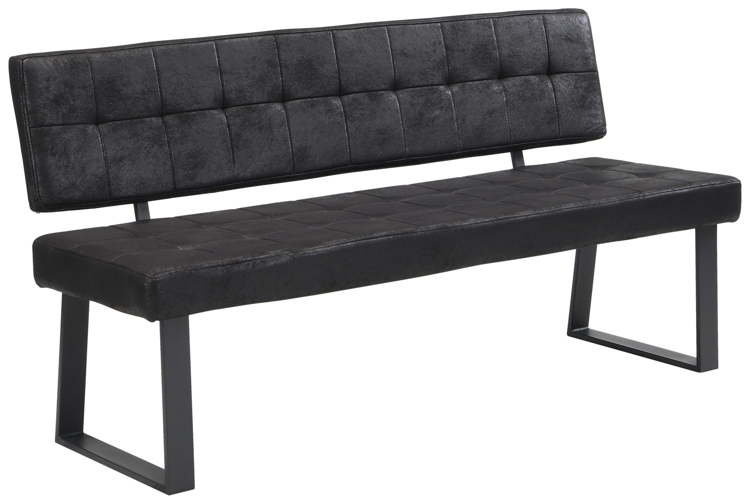 Livetastic Sitzbank Schwarz 160x85x56 cm