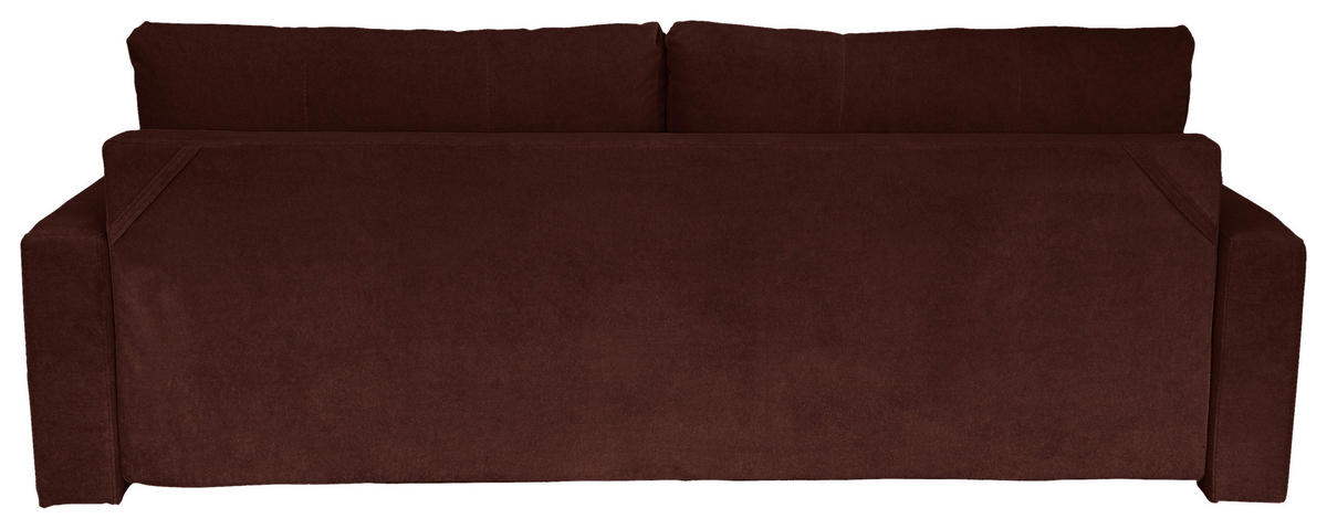 SCHLAFSOFA Cord Rot  - Rot/Schwarz, Design, Holz/Kunststoff (220/96/98cm) - MID.YOU