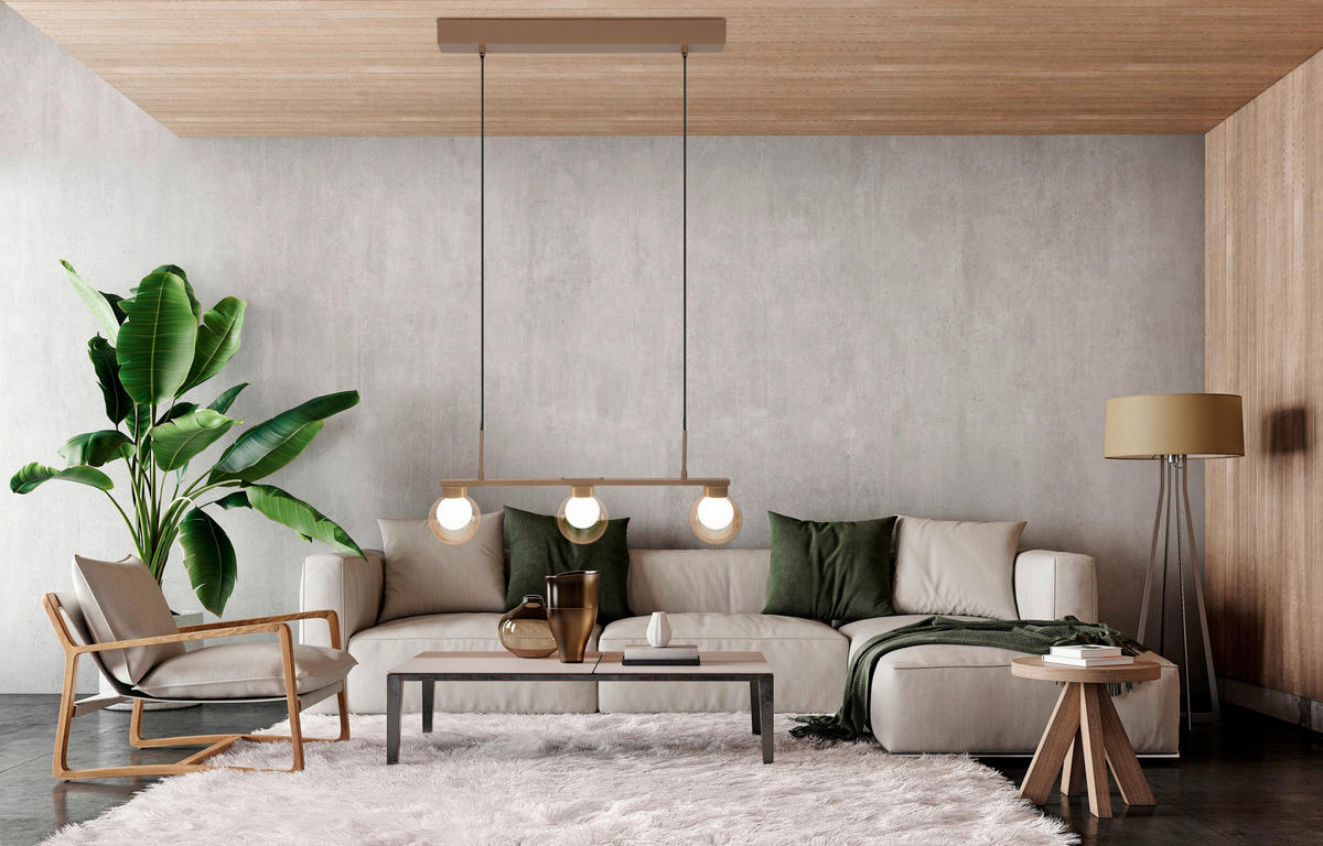 HÄNGELEUCHTE 73/13/150 cm  - Braun, KONVENTIONELL, Glas/Metall (73/13/150cm) - Näve