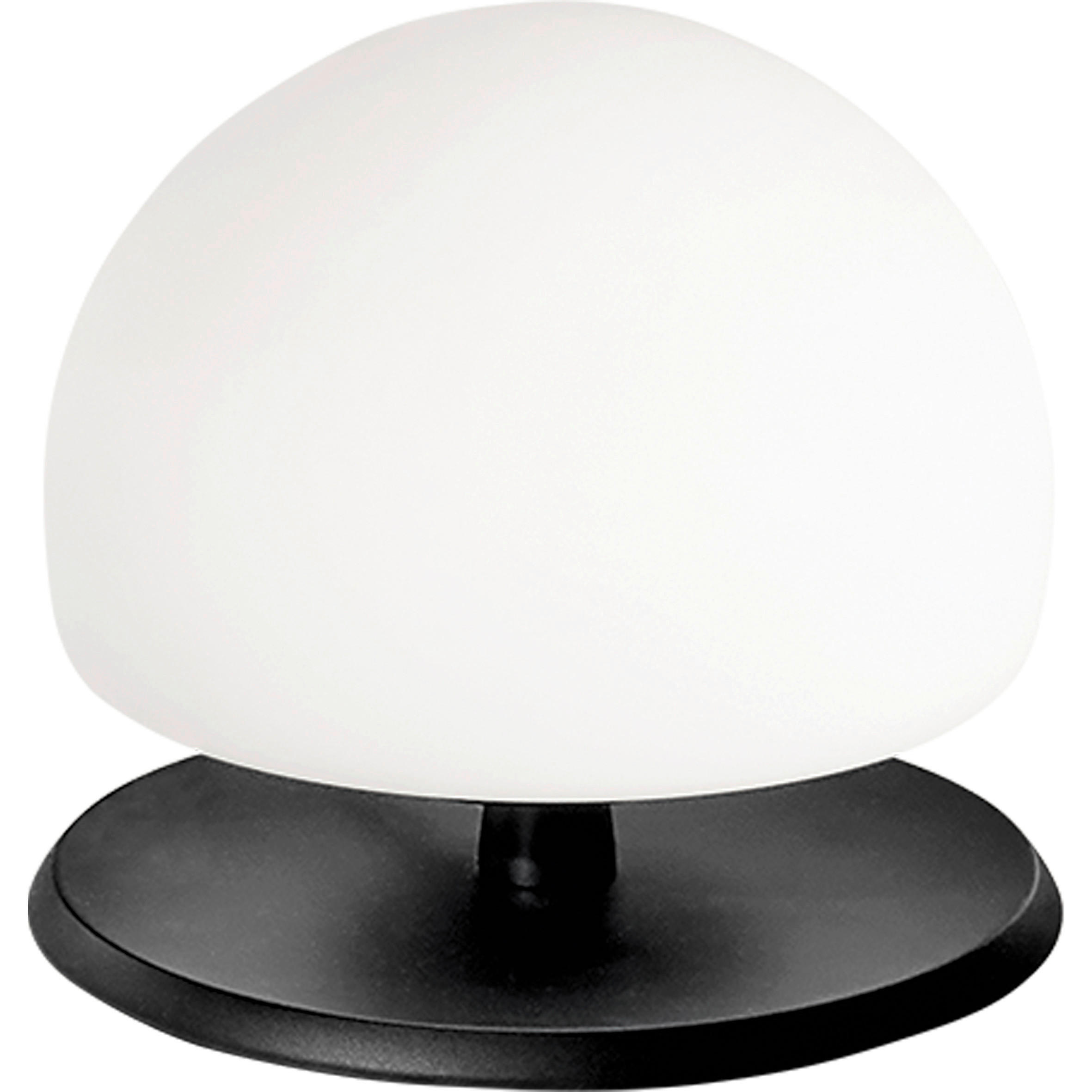 LED-TISCHLEUCHTE Morgana 15/13 cm   - Schwarz/Weiß, Basics, Glas/Metall (15/13cm) - Fabas Luce