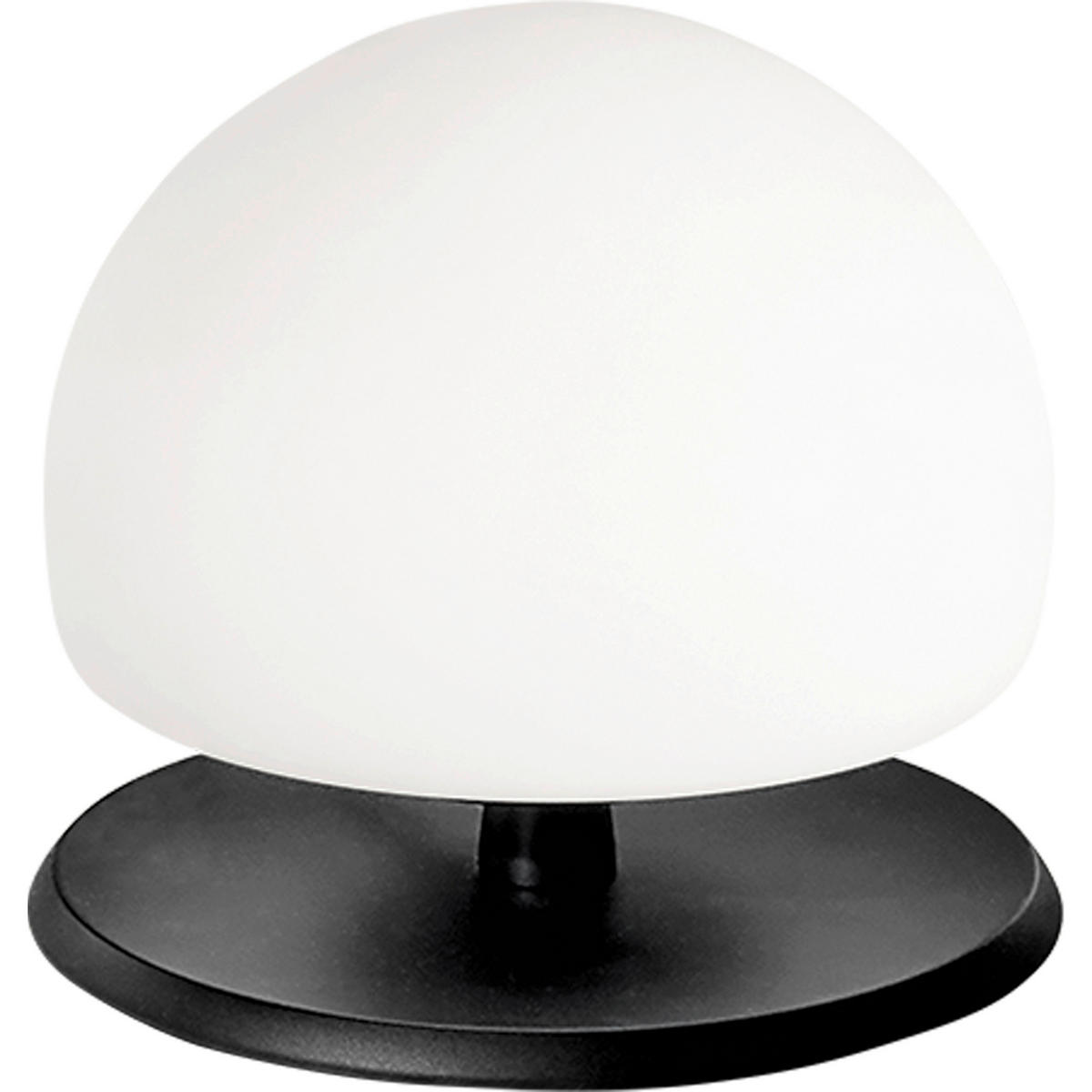 LED-TISCHLEUCHTE Morgana 15/13 cm   - Schwarz/Weiß, Basics, Glas/Metall (15/13cm) - Fabas Luce