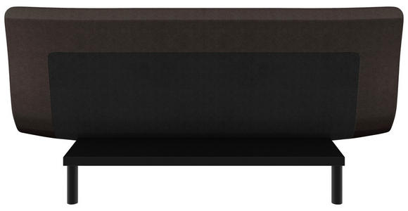 SCHLAFSOFA  in Mikrofaser Braun  - Schwarz/Braun, KONVENTIONELL, Holz/Textil (197/85/92cm) - Carryhome