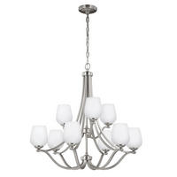 KRONLEUCHTER 81.7/88.8 cm   - Nickelfarben, KONVENTIONELL, Glas/Metall (81.7/88.8cm) - Elstead Lighting