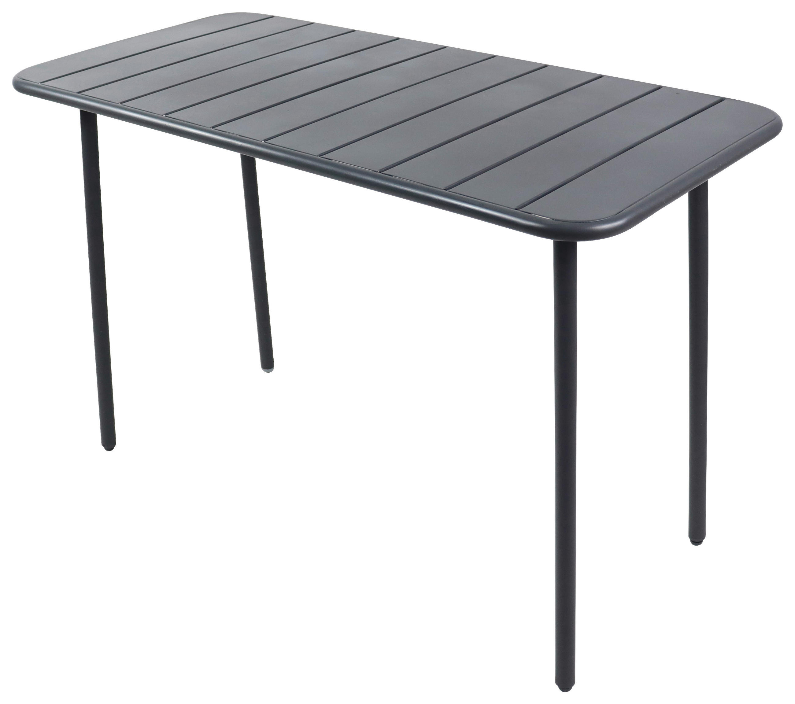GARTENTISCH 110/55/72 cm Metall, Kunststoff rechteckig  - Schwarz, MODERN, Kunststoff/Metall (110/55/72cm) - Ambia Garden