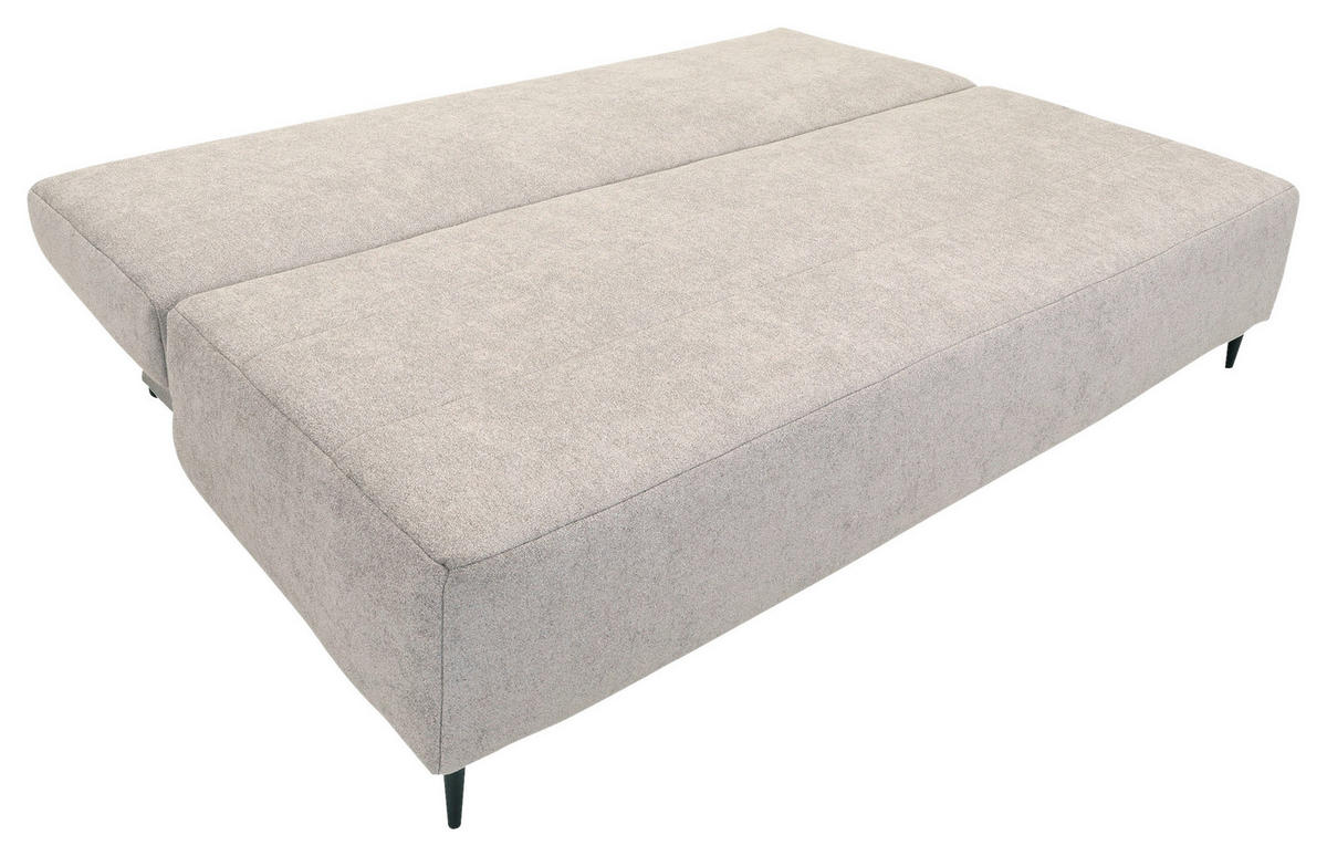 SCHLAFSOFA in Flachgewebe Braun  - Schwarz/Braun, Konventionell, Textil/Metall (197/75/100cm) - Carryhome