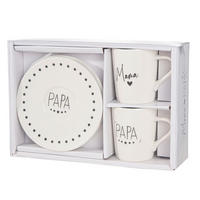 ESPRESSOTASSE MIT UNTERTASSE 100 ml  - Weiß, LIFESTYLE, Keramik (11,5/7,5/11,5cm)