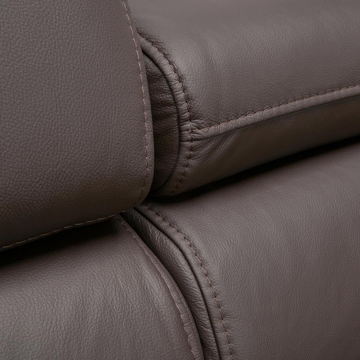 ECKSOFA in Echtleder Dunkelbraun  - Dunkelbraun/Schwarz, Design, Leder/Holz (220/252cm) - Novel