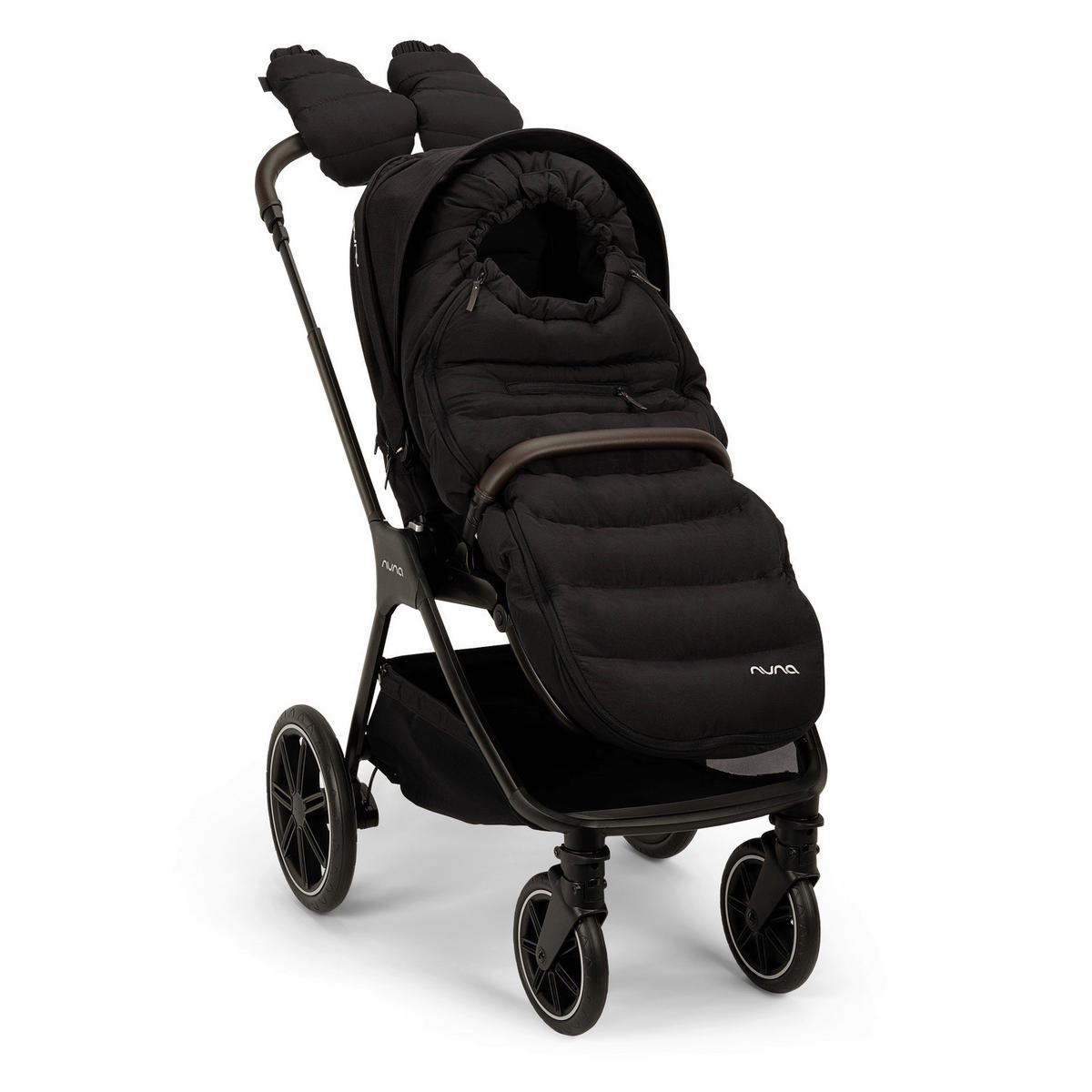 KINDERWAGENSET  TRIV lx Caviar  Caviar  - Schwarz, Basics, Kunststoff/Metall (96/58/109cm) - Nuna