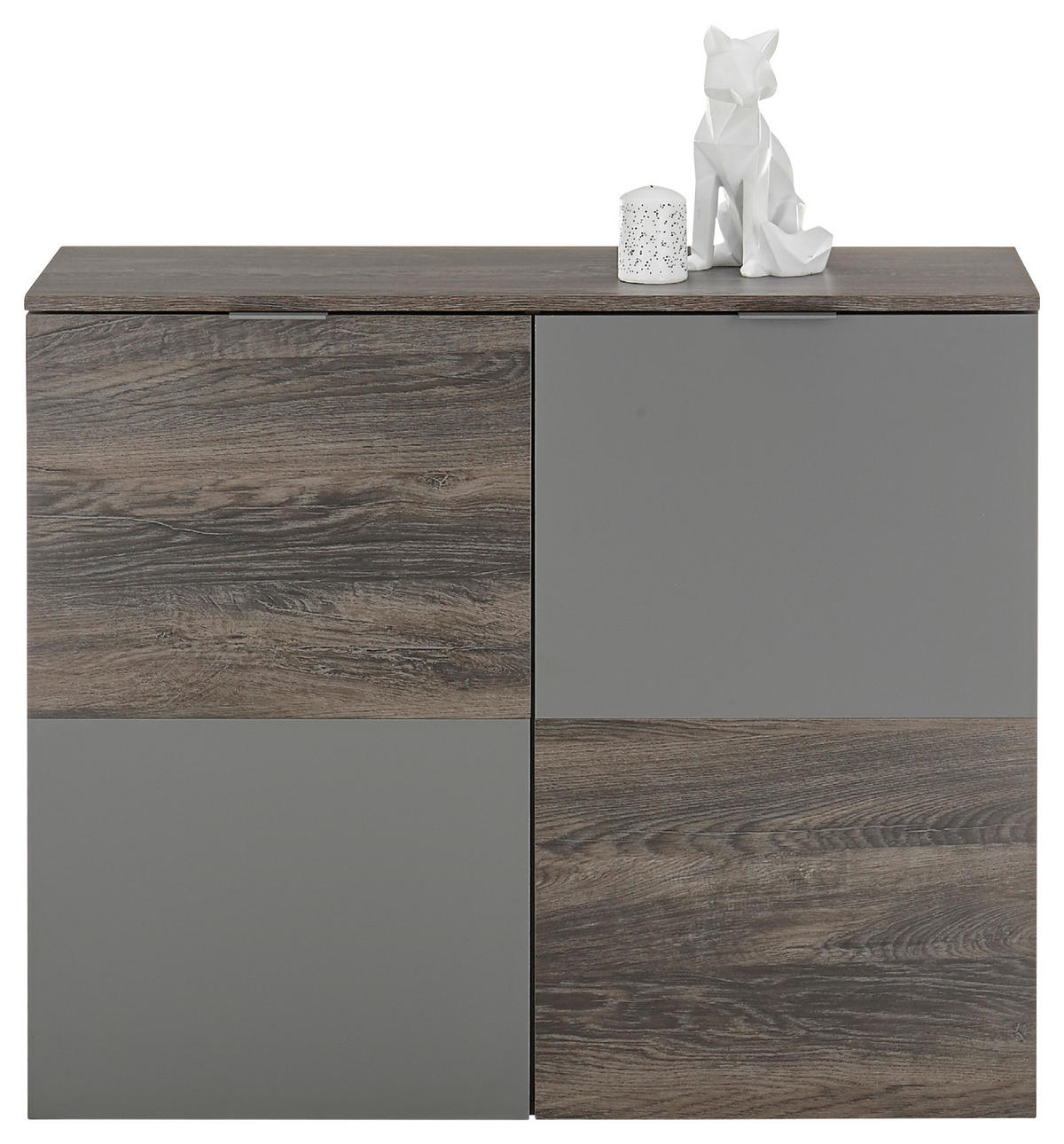 KOMMODE  in 100/84/38 cm  - Schwarz/Grau, LIFESTYLE, Holzwerkstoff/Kunststoff (100/84/38cm) - MID.YOU
