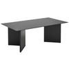 COUCHTISCH in Metall, Glas 110/60/40 cm  - Schwarz, Design, Glas/Metall (110/60/40cm) - Livetastic