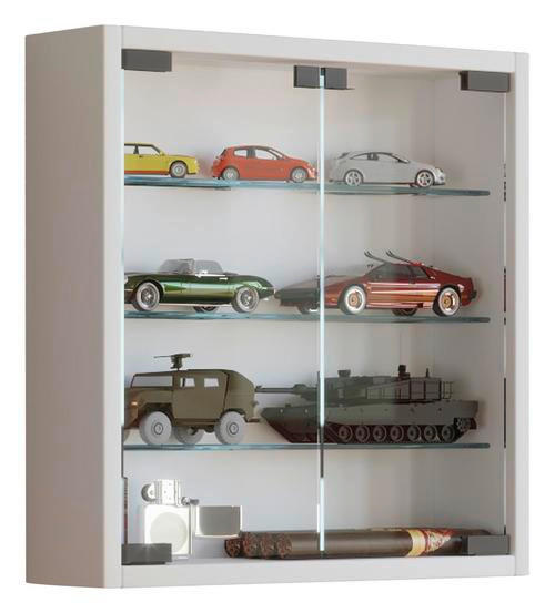 HÄNGEVITRINE in Weiß  - Klar/Schwarz, KONVENTIONELL, Glas/Holzwerkstoff (40/40/10cm) - MID.YOU