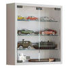 Hängevitrine in Weiß in Weiss  - Weiss/Schwarz, Konventionell, Glas/Holzwerkstoff (40/40/10cm) - MID.YOU