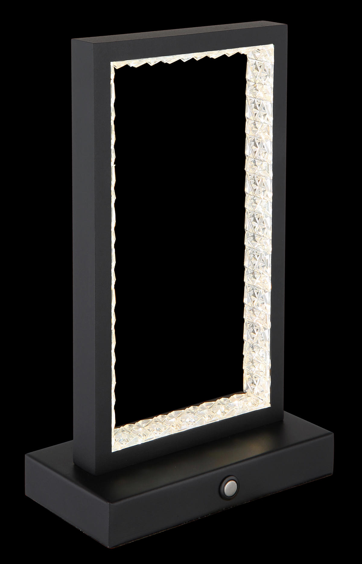 AKKU-TISCHLEUCHTE 14/7,5/23 cm  - Klar/Schwarz, Design, Kunststoff/Metall (14/7,5/23cm) - Globo