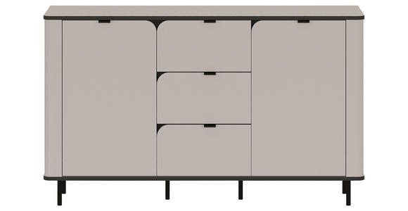 SIDEBOARD  in 136,8/82/35,2 cm  - Kaschmir/Schwarz, MODERN, Holzwerkstoff/Kunststoff (136,8/82/35,2cm) - Carryhome