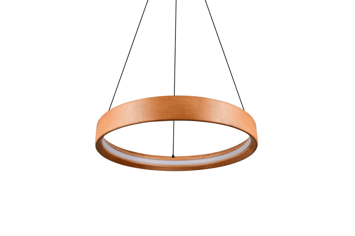 LED-HÄNGELEUCHTE 50/150 cm  - Schwarz/Braun, Natur, Holz/Metall (50/150cm) - Trio Leuchten