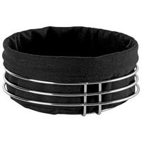 KORPICA ZA HLEB  metal, tekstil    - boja hroma/crna, Osnovno, tekstil/metal (23,5/11cm) - Justinus