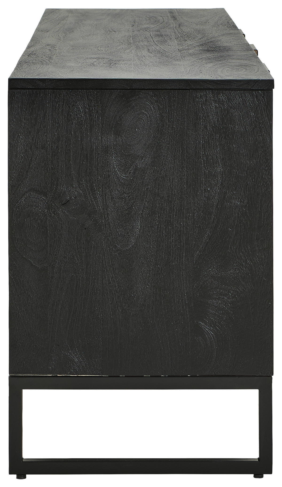 LOWBOARD  in 150/60/40 cm  - Schwarz/Akaziefarben, Design, Holz/Metall (150/60/40cm) - MID.YOU