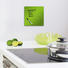 MEMOBOARD - Grün, Basics, Glas/Metall (30/30cm) - EUROGRAPHICS