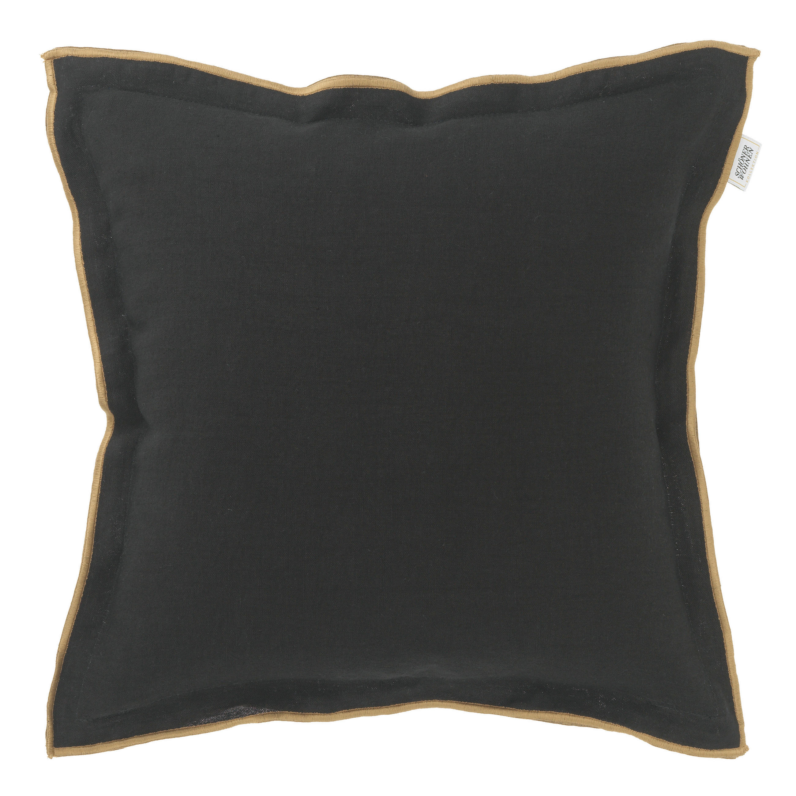 KISSENHÜLLE SW-LOOK 38/38 cm  - Schwarz, Basics, Textil (38/38cm) - Schöner Wohnen
