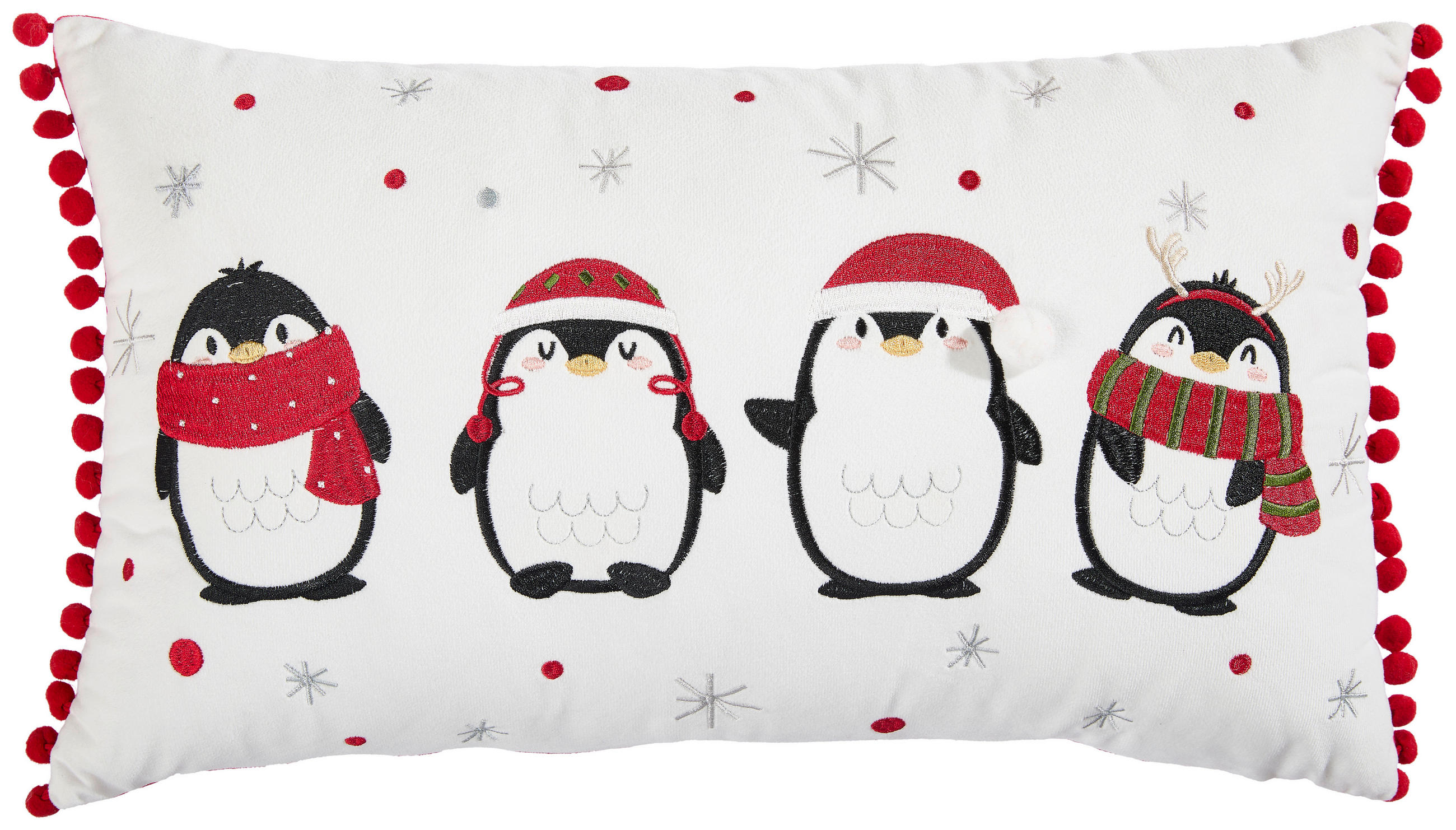 X-Mas Zierkissen Pingu Mehrfarbig 30x50 cm