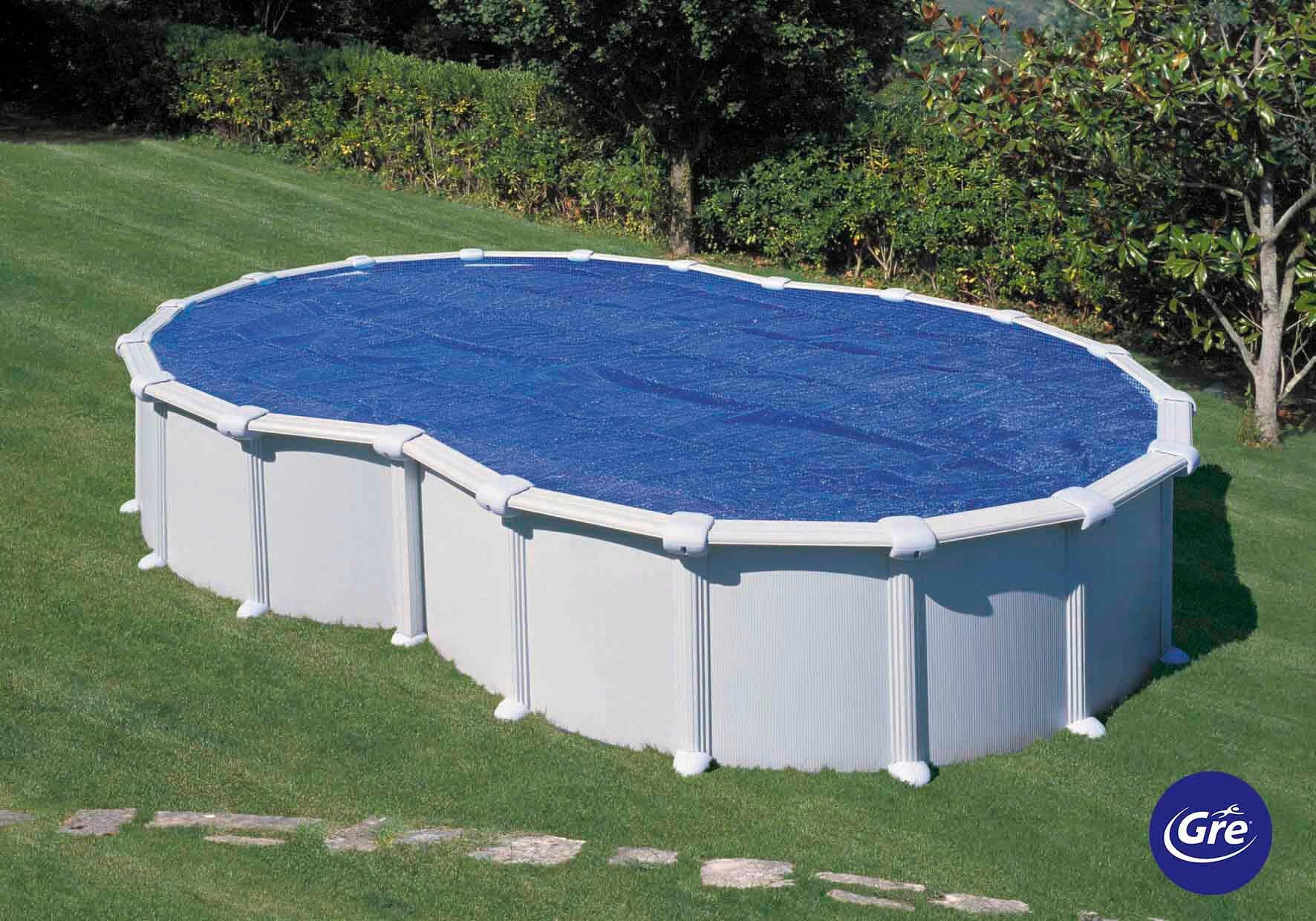 POOLABDECKPLANE 305/472 cm  - Blau, KONVENTIONELL, Kunststoff (305/472cm) - Gre
