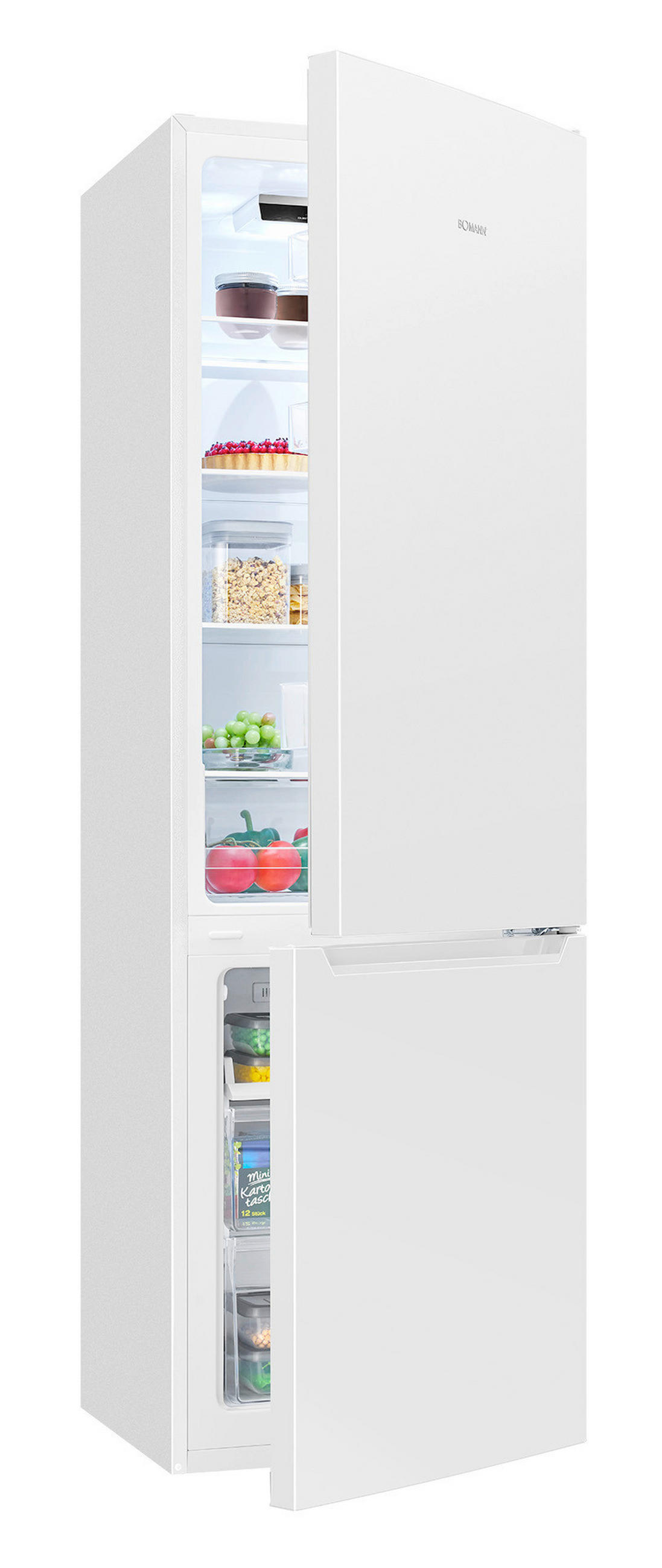 KÜHL-GEFRIER-KOMBINATION KG 7369  - Weiß, Trend, Kunststoff (54,0/176,5cm) - Bomann
