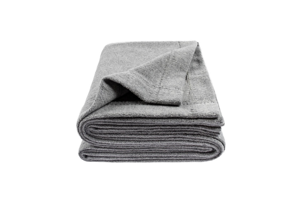 FLEECEDECKE Soft Greeny 140/190 cm  - Grau, KONVENTIONELL, Textil (140/190cm) - Zoeppritz