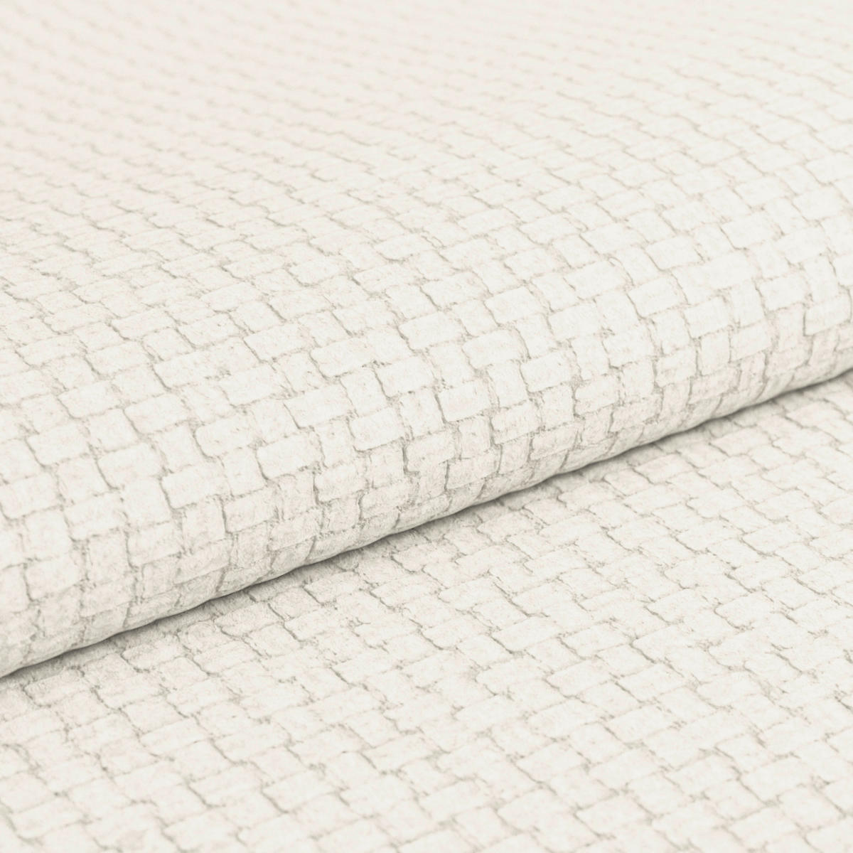 ECKSOFA Elfenbein Chenille Rücken echt, Kopfteilverstellung  - Elfenbein/Schwarz, KONVENTIONELL, Holz/Textil (286/203cm) - MID.YOU