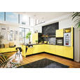 EINBAUKÜCHE   - Gelb, Design, Holzwerkstoff - Novel