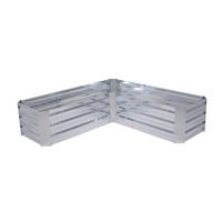 HOCHBEET  - Silberfarben, Basics, Metall (45/30/189cm) - Gardenson