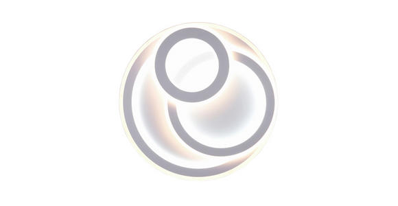 LED-DECKENLEUCHTE 51/7 cm   - Weiß, LIFESTYLE, Kunststoff/Metall (51/7cm) - Novel