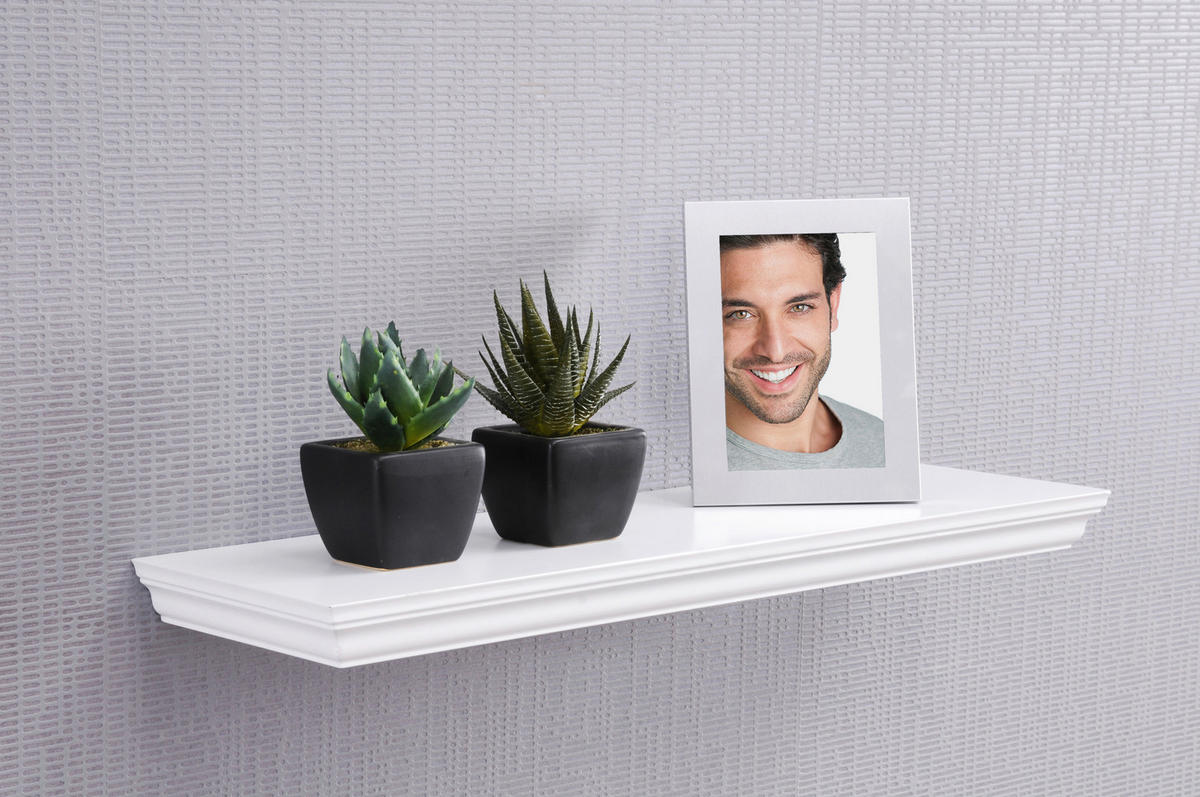 WANDBOARD Weiß  - Weiß, Basics, Holzwerkstoff (60/3,8/19,5cm) - Carryhome