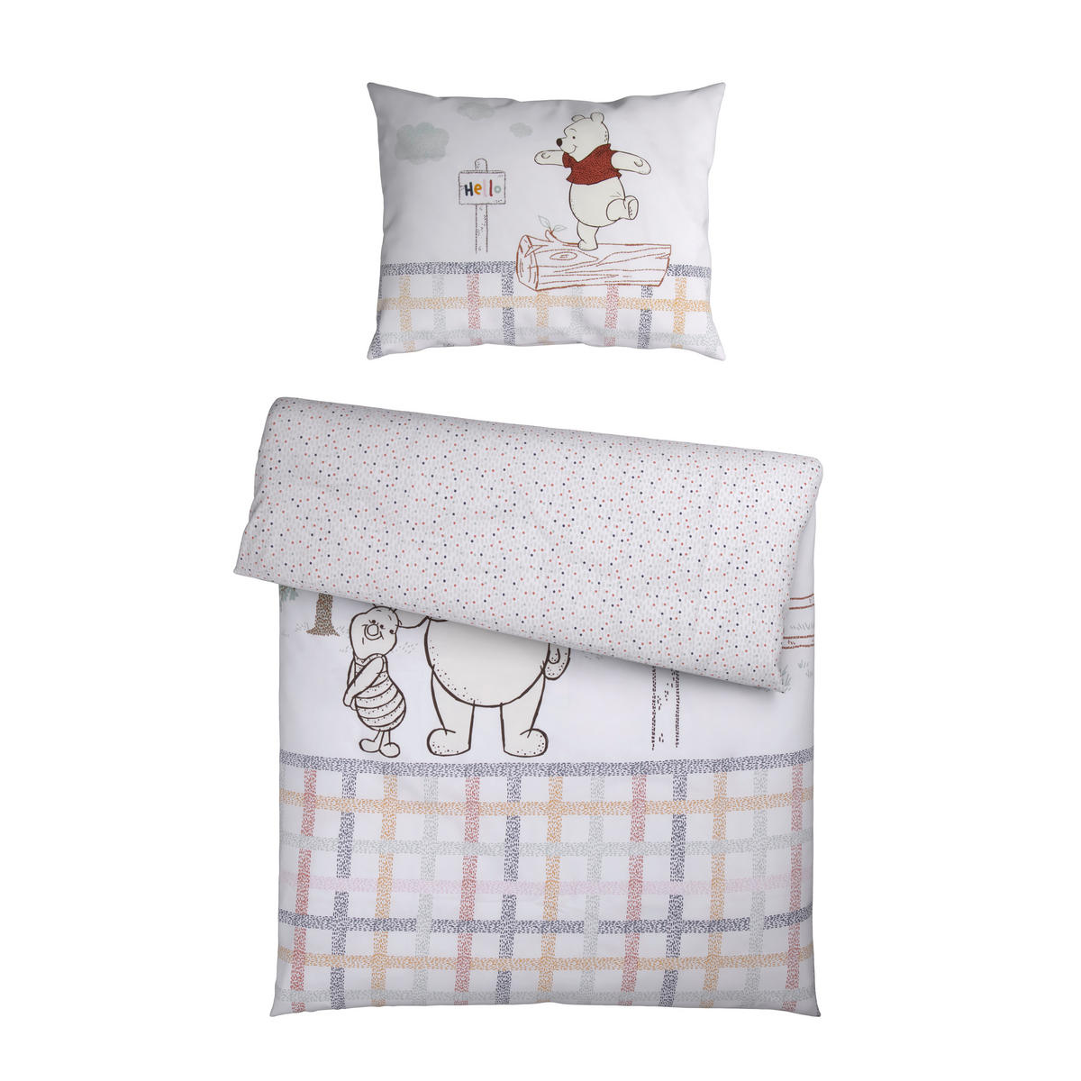DETSKÉ OBLIEČKY MEDVEDÍK PÚ 100/135 cm  - viacfarebná, Basics, textil (100/135cm)
