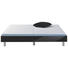BETT 200/200 cm - Chromfarben/Schwarz, Design (200/200cm) - Xora