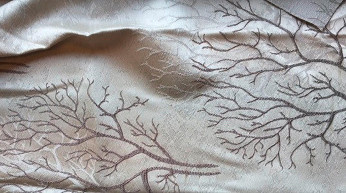 MATERIAL TEXTIL DECORATIV opac  - gri, Design, plastic (140cm) - Esposa