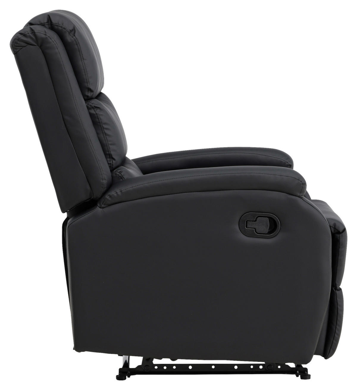 FERNSEHSESSEL in Schwarz  - Schwarz, Basics, Textil/Metall (74/103/92cm) - Livetastic