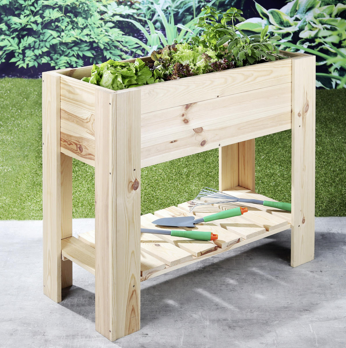 HOCHBEET  - Kieferfarben, Basics, Holz (86,8/80/40cm)