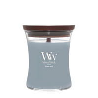 ILLATGYERTYA - türkiz/átlátszó, Basics, üveg/paraffin (9.9/11.4/9.9cm) - WoodWick