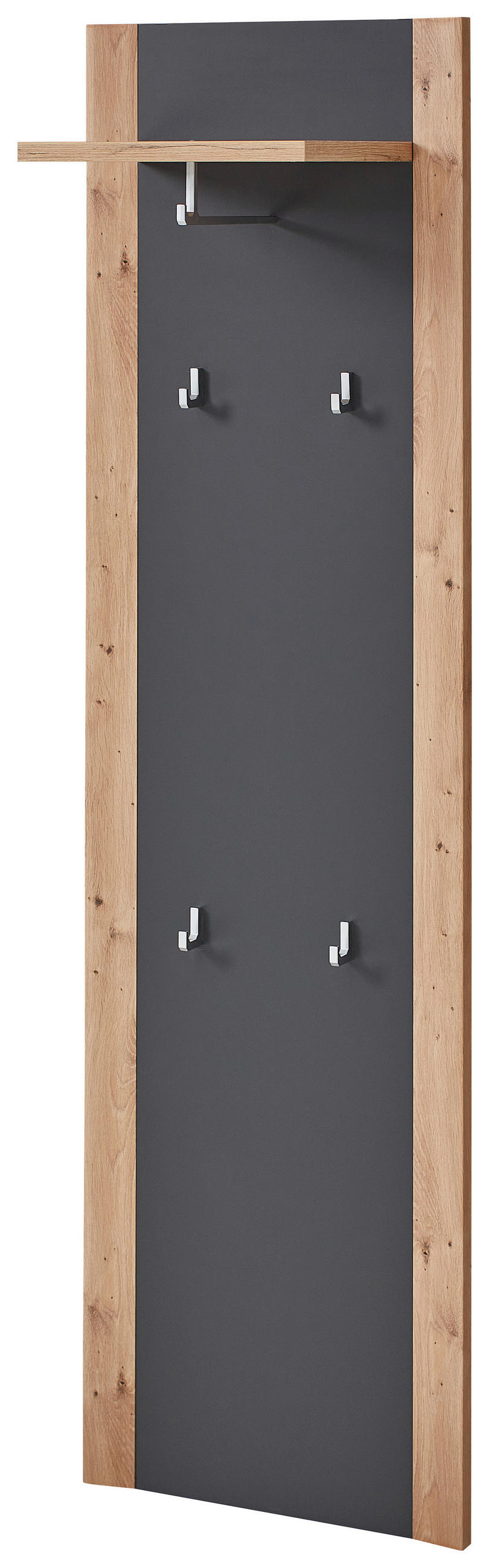 Ansamblu De Hol, 3 piese, 222/199/38 cm  - grafit/stejar Artisan, Design, material pe bază de lemn (222/199/38cm) - Xora