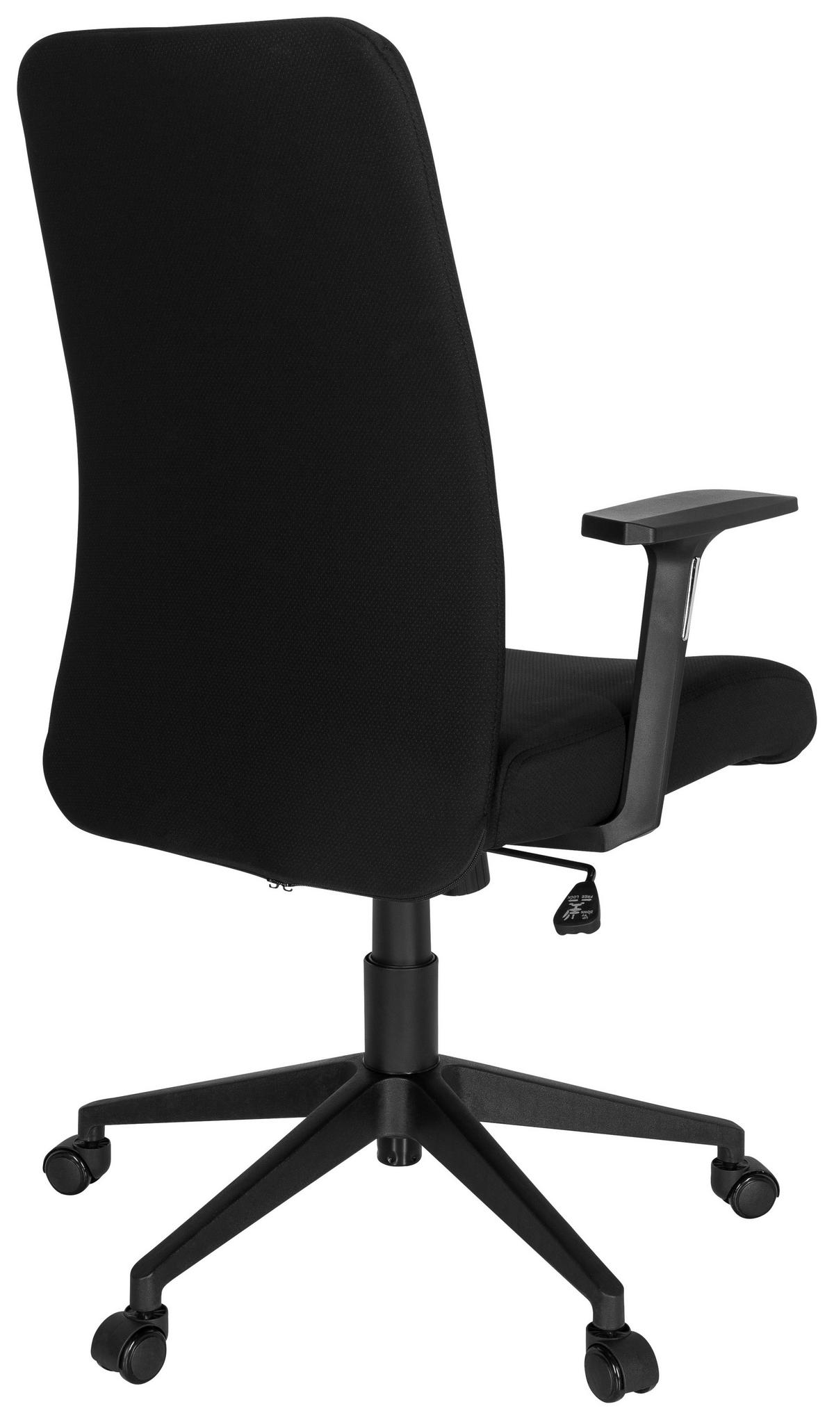 OTOČNÁ ŽIDLE, plochá tkanina, černá - černá, Moderní, textil/plast (65/120/62cm) - MID.YOU
