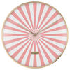 WANDUHR Candy Swirl Weiß, Pink 40/40/1 cm  - Pink/Weiß, Basics, Metall (40/40/1cm) - Karlsson