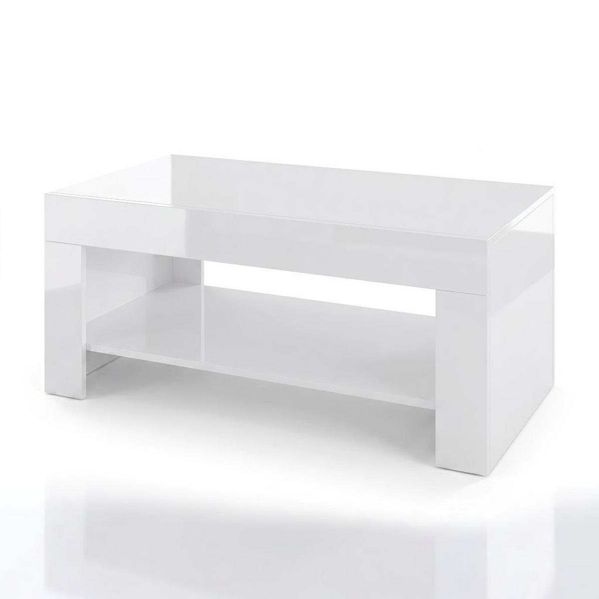 KLUB STOČIĆ 100/43/53,2 cm  bela  - bela, Moderno, pločasti materijal (100/43/53,2cm) - Carryhome
