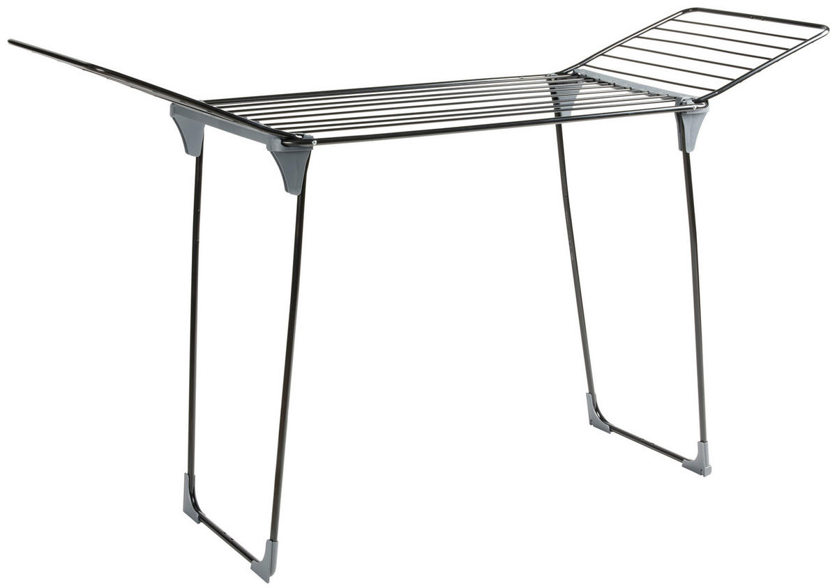 STALAK ZA SUŠENJE RUBLJA - crna/antracit, Basics, metal/plastika (180/55/88cm) - Homeware